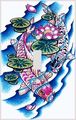 Koi Carps And Water Lilies Decorative Switchplate Cover 