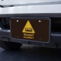 Graphics More Peanut Allergy Yellow Warning Sign Novelty Metal Vanity Tag License Plate