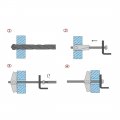 Uxcell M6 Thread Spring Wing Toggle Hollow Plasterboard Wall Anchor Bolts 6 Pcs