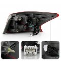 Acanii For 2016 2017 2018 Nissan Sentra Factory Oe Style Outer Led Tail Light Brake Lamp Replacement Left Driver Side