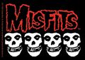Licenses Products Misfits Skulls Sticker 4-piece 