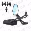 Httmt Mt400-010 Jpbolt- Universal Motorcycle Rearview Mirrors Rear View Side Mirror 8mm 10mm Black