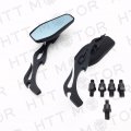 Httmt Mt400-010 Jpbolt- Universal Motorcycle Rearview Mirrors Rear View Side Mirror 8mm 10mm Black