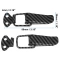 Universal Car Bumper Security Hook Lock Clips Kit Quick Release For Trunk Fasteners Bumpers Fenders Carbon Fiber Pattern