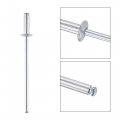 Uxcell Blind Rivets Aluminum Pull Core Decoration 2 4mm Diameter 6mm Grip Length Silver Tone 60pcs