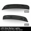 G-plus Side Marker Light Lamp Set Front Rear Fender Compatible With Dodge Charger 2015-2022 68214405aa 68214404aa 68214127aa