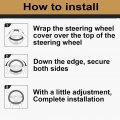 Mingzaiqipei Bling Crown Crystal Rhinestones Plush Steering Wheel Covers Diamond Cover Non Slip Car Accessory For Universal Fit