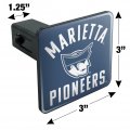 Marietta College Pioneers Logo Tow Trailer Hitch Cover Plug Insert 1 4 Inch 25