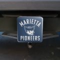 Marietta College Pioneers Logo Tow Trailer Hitch Cover Plug Insert 1 4 Inch 25