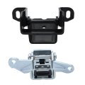 Door Hinge Upper Lower Pair Set Left Right Chrome Black Replacement For 1980-1996 Bronco F150 F250