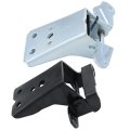 Door Hinge Upper Lower Pair Set Left Right Chrome Black Replacement For 1980-1996 Bronco F150 F250