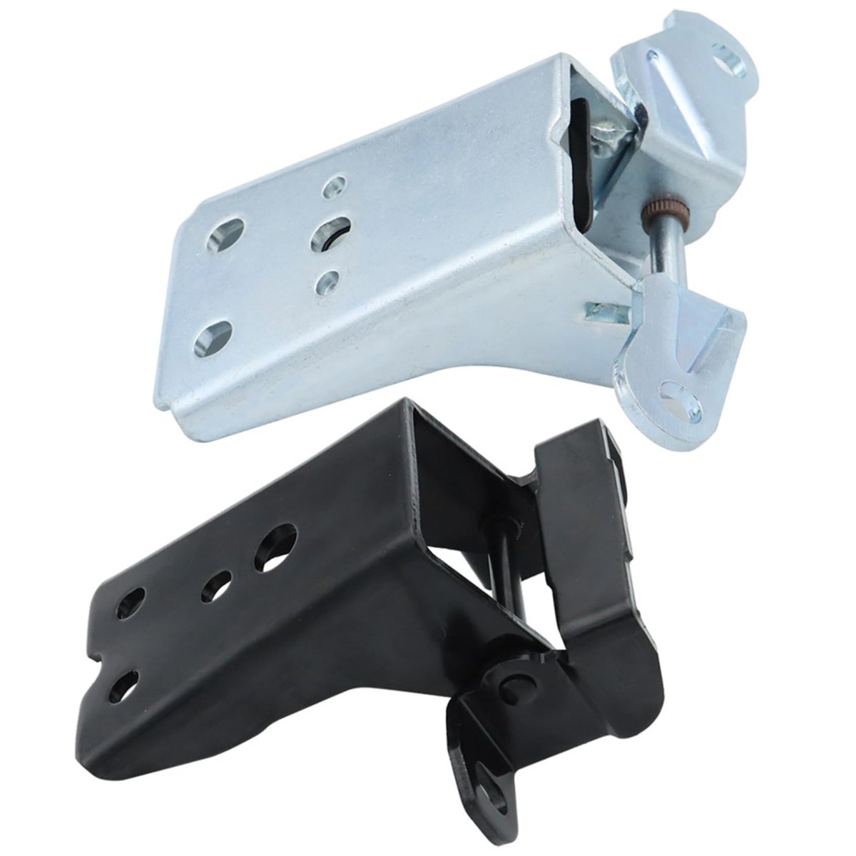 Door Hinge Upper Lower Pair Set Left Right Chrome Black Replacement For 1980-1996 Bronco F150 F250