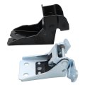 Door Hinge Upper Lower Pair Set Left Right Chrome Black Replacement For 1980-1996 Bronco F150 F250 