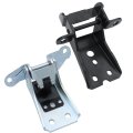Door Hinge Upper Lower Pair Set Left Right Chrome Black Replacement For 1980-1996 Bronco F150 F250