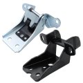 Door Hinge Upper Lower Pair Set Left Right Chrome Black Replacement For 1980-1996 Bronco F150 F250