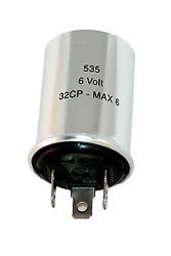 6 Volt 3 Prong Turn Signal Flasher Neg Grnd Tf535
