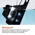 Black 12v Dc Dot Led Courtesy Step Trailer License Plate Tag Light