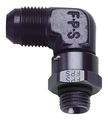 Fragola Aluminum 90 Degree A-n Male Swivel X Thread Adapter -12 Black 