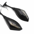 Httmt- Turn Signal Mirrors Led Indicator Light For 03-12 Cbr 600rr 04-07 Cbr1000rr P N Mt348a-gbk Cl