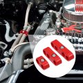 X Autohaux 2 Set 7mm-8mm Car Engine Spark Plug Wire Separator Looms Divider Organizer Clamp Plastic Red