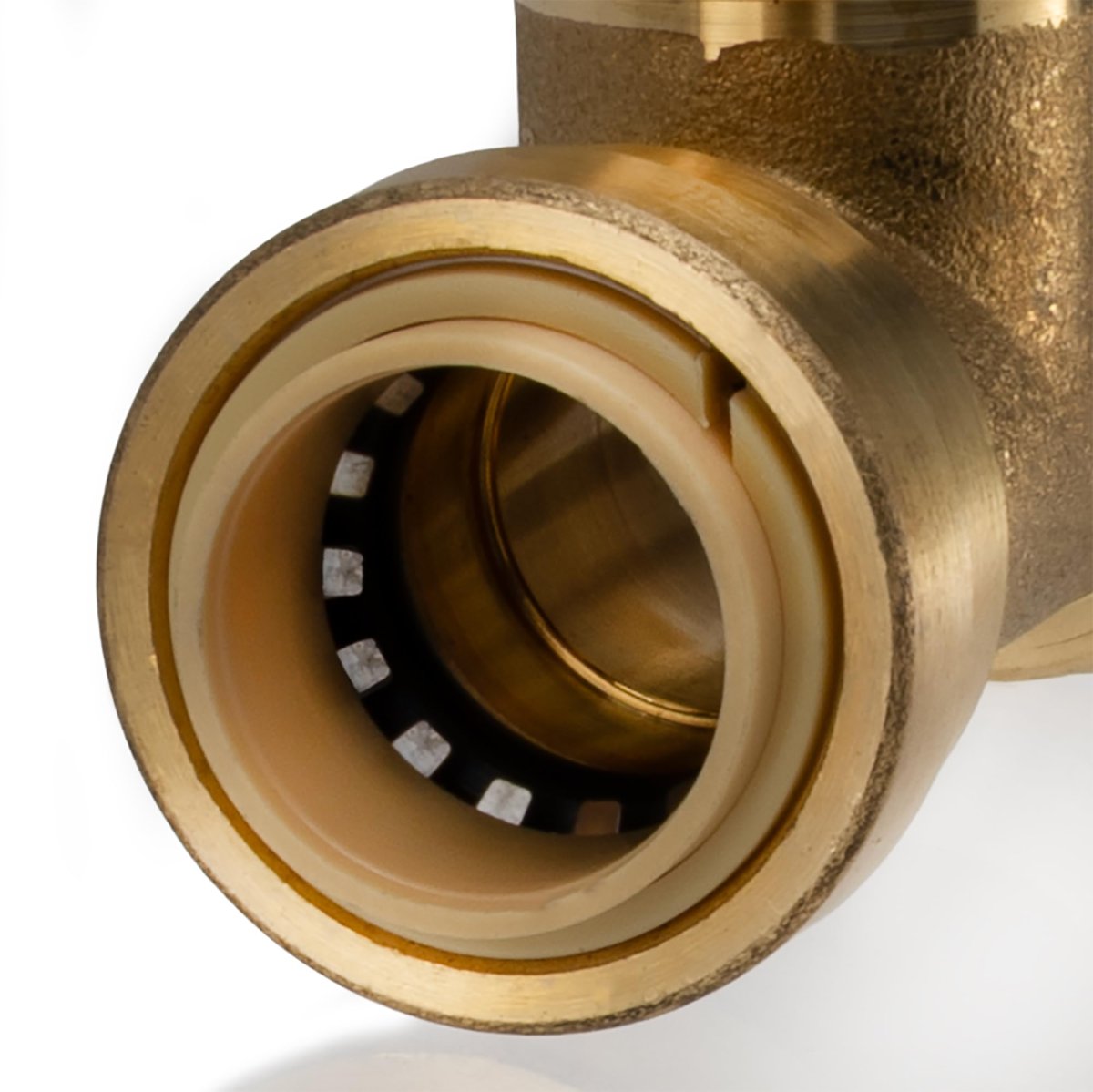 1 2 In Push To Connect Brass Tee Fitting Lead Free Rp-98015 Plumbing Connector For Potable Water