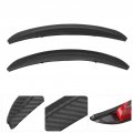 Aramox 2pcs 250mm 9 84in Carbon Fiber Style Car Wheel Fender Tires Eyebrow Strip Protector Universal