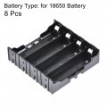 Uxcell Battery Case Storage Box 4 Slots X 3 7v Holder For 8pcs