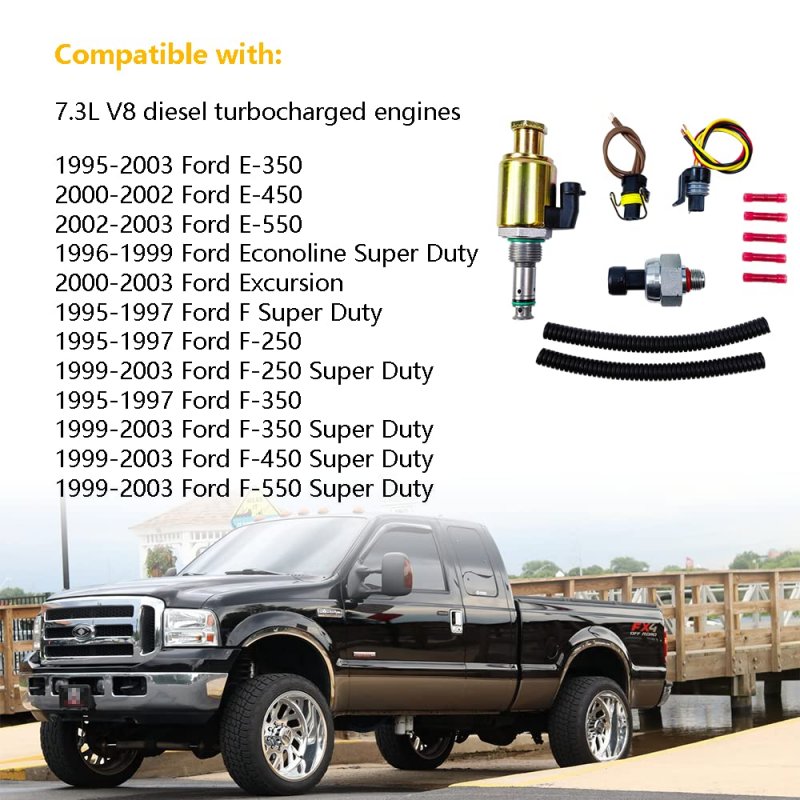 7 3 Injector Pressure Regulator Ipr Valve And Icp Sensor With Pigtail For Ford F250 F350 F450 F550 Super Duty E350 E450 E550