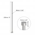 Uxcell Straight Ejector Pins 6mm 15 64 Dia 65mn Steel Round Tip Punch 200mm 8 Long For Mechanical Maintenance 2pcs