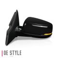 Auto Dynasty Ho1320301 Factory Style Driver Left Side Mirror Manual Folding Power Adjust Heated Glass Turn Signal For Honda