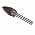 Uxcell Double Cut Tungsten Carbide Rotary File 9 16-inch Head 6mm Shank Pointed Tree Shape