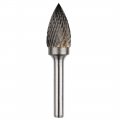 Uxcell Double Cut Tungsten Carbide Rotary File 9 16-inch Head 6mm Shank Pointed Tree Shape