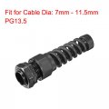 Uxcell Pg13 5 Cable Gland Waterproof Ip68 Nylon Joint Adjustable Locknut With Strain Relief For 7-11 5mm Dia Wire 2 Pcs