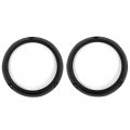 Headlight Bezel Trim Ring Pair Black For 1966-1977 Ford Bronco 