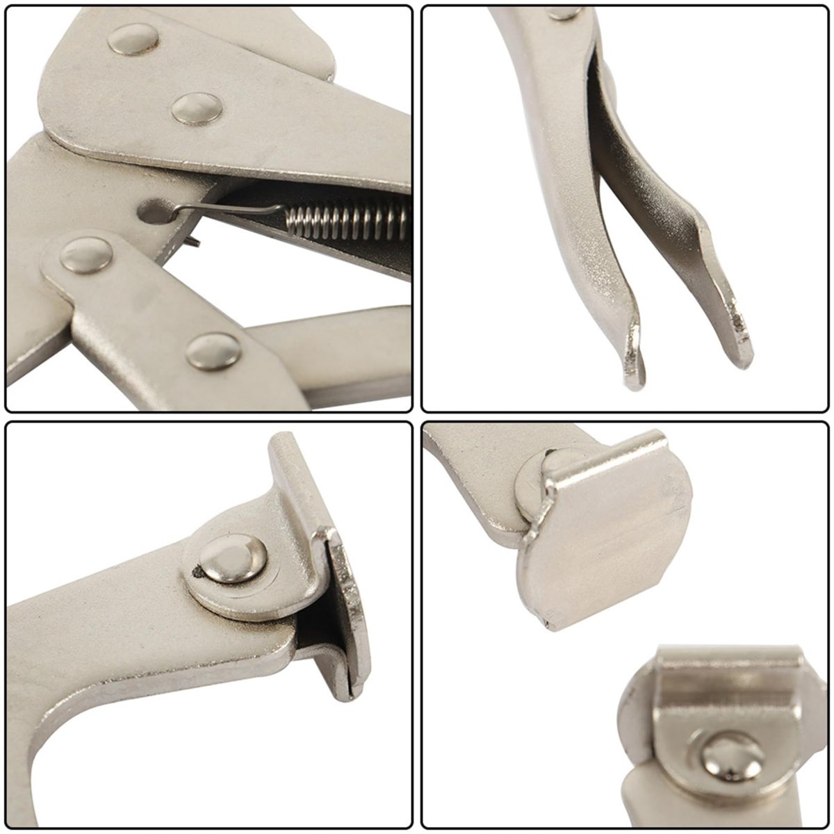 5 Pcs 11 In Clamp Locking Adjustable Pliers Grip With Swivel Pads Steel C For Fixed Clamping And Welding