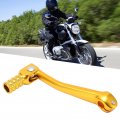 Qiilu Kick Starter Motorcycle Lever Pedal Dirt Bike Sensitive Cnc Aluminium Universal Motorbike Accessory Yellow