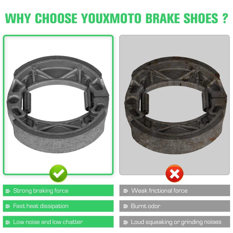 Front Brake Pads Rear Shoes Drum For Yamaha Ttr125 Tt-r 125 Lwm L Le 19 16 Wheels 2000 01 02 03 04 05 06 07 08 09 2010 2011