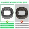 Front Brake Pads Rear Shoes Drum For Yamaha Ttr125 Tt-r 125 Lwm L Le 19 16 Wheels 2000 01 02 03 04 05 06 07 08 09 2010 2011