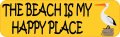 Stickertalk Pelican The Beach Is My Happy Place Vinyl Sticker 10 Inches By 3 