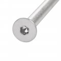 Aexit M4x55mm 304 Quality Parts Stainless Steel Flat Head Hex Socket Screws Fasteners Din7991 35pcs Model 90as609qo456
