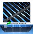 Egrille Fits 2002-2005 Ford Explorer Black Stainless Steel Billet Grille Insert