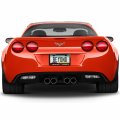 Ipick Image Black Real 3k Carbon Fiber Finish Abs Plastic License Plate Frame For Chevrolet Corvette C6 Grand Sport In 3d