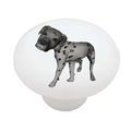 Mega Noggin Dalmatian Decorative High Gloss Ceramic Drawer Knob 