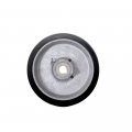 6 X 3 Rubber Tread On Cast Iron Keyed Drive Wheel 1-1 4 Plain Bore With Two 5 16 Set Screws Service Caster Brand 