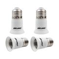 Dicuno E26 To Socket Extender E27 Lamp Bulb Extension Holder Adapter 4-pack 