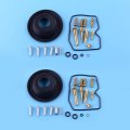 Cicitree 2sets Carburetor Repair Rebuild Kit Plunger Diaphragm Fit For Kawasaki Klr250 Klr 250 1987-2002