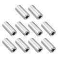 10 Pcs Stainless Steel Spacer 4 Bore X 2 Od 1-1 Length Screw Bushing Plain Finish Round Metal For 1 Screws Bolts And Rods