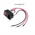 15a 220v 110v Rocker Switch Power Socket Inlet Module U Type Plug Adapter With A Fuse For 3d Printer
