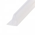 Frameless Glass Shower Door Sweep Corner Side Seal Strip Corner-type With 7 16-inch 11mm Drip Rail 1 4-inch 6mm X 39 37-inch 