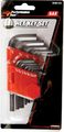 W86102 11 Piece Sae Folding Hex Key Wrench Set Heat Treated Alloy Steel With Black Oxide Finish And Organizer Sizes 05 To 3 8